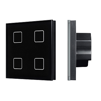 INTELLIGENT ARLIGHT Сенсорная панель DALI-301-11-IN Black (BUS/24V, Backlight) (IARL, IP20 Пластик, 5 лет)